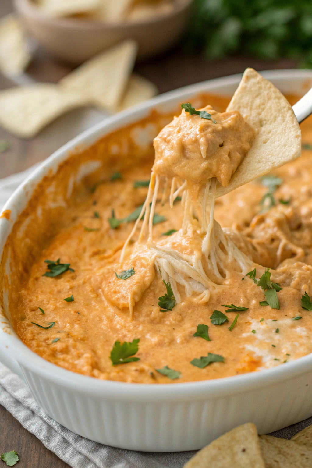 Cheesy Crock Pot Buffalo Chicken Dip Recipe