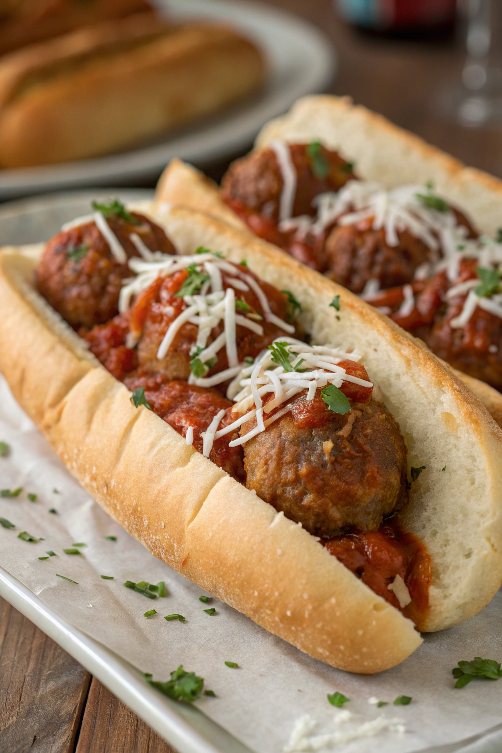 Cheesy Meatball Subs Recipe