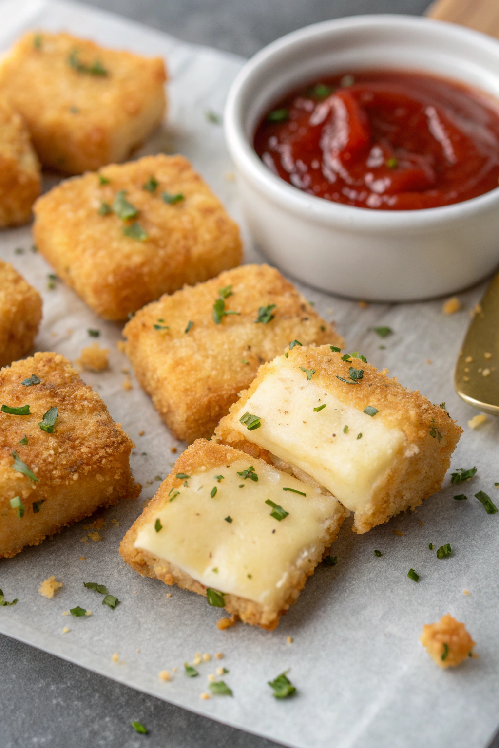 Crispy Fried Mozzarella Cheese Bites Recipe