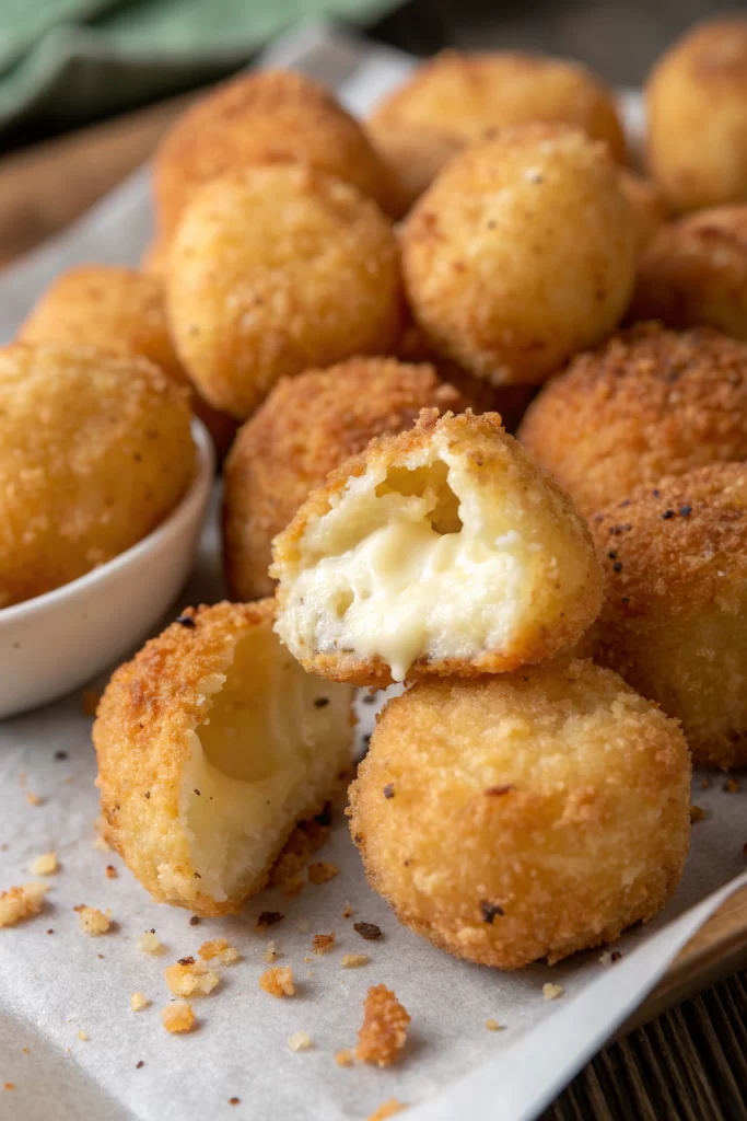 Easy Cheesy Parmesan Mozzarella Bites Recipe