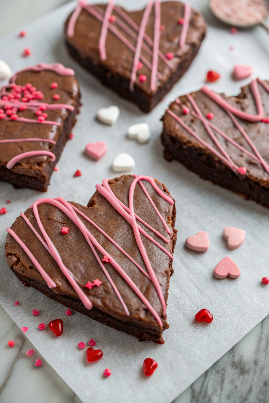 Heart Shaped Brownies Recipe