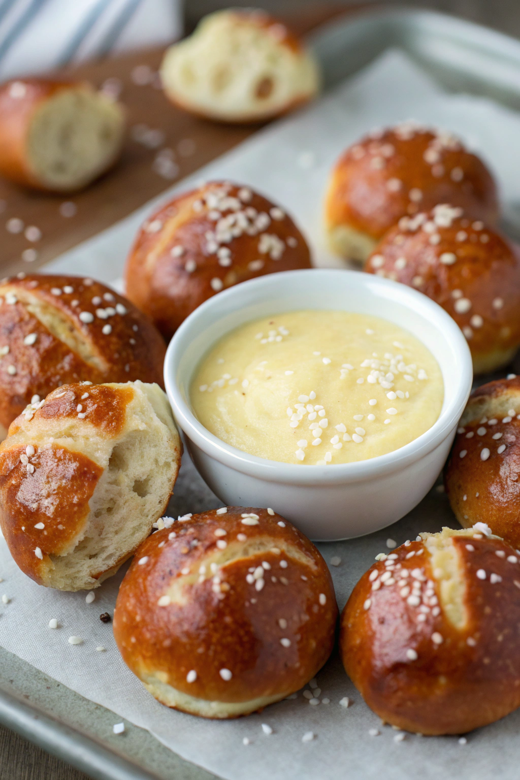 Hot Pretzels And Cheese Dip Recipe