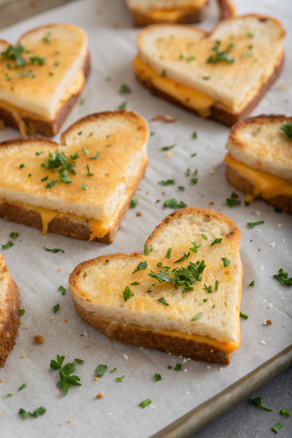 Mini Grilled Cheese Hearts Recipe