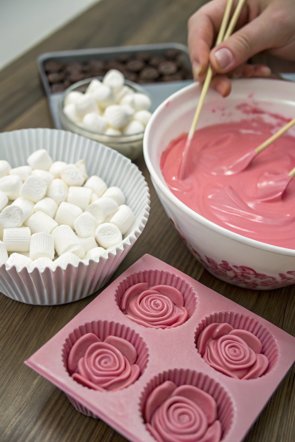 Valentines Day Marshmallow Flower Recipe