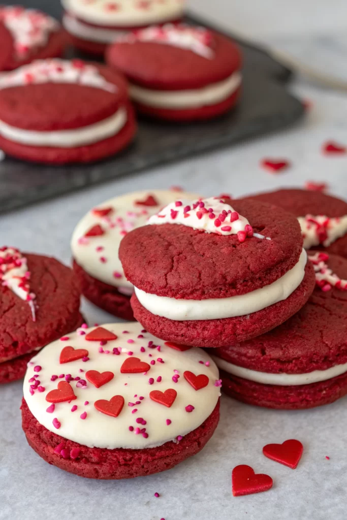 Valentine's Day Red Velvet Cookies