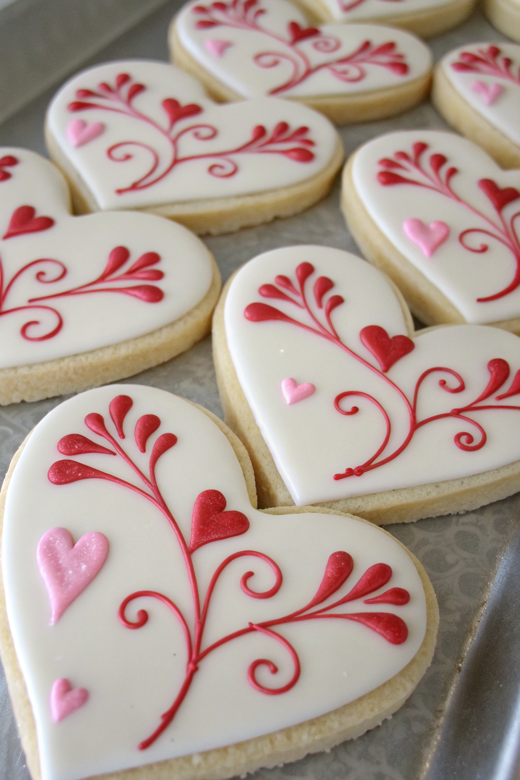Heart Cookies Decorated Royal Icing Recipe