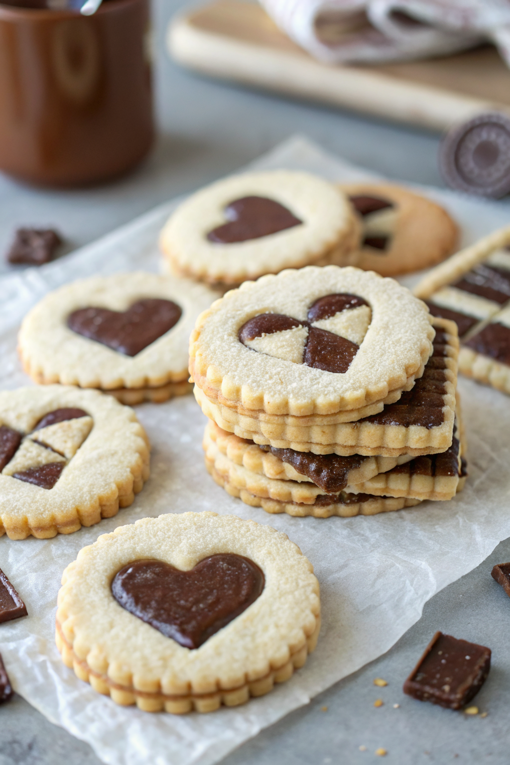 Nutella Linzer Cookies Recipe