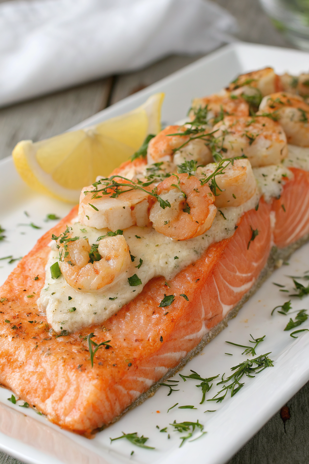 Crab and Shrimp Stuffed Salmon Recipe