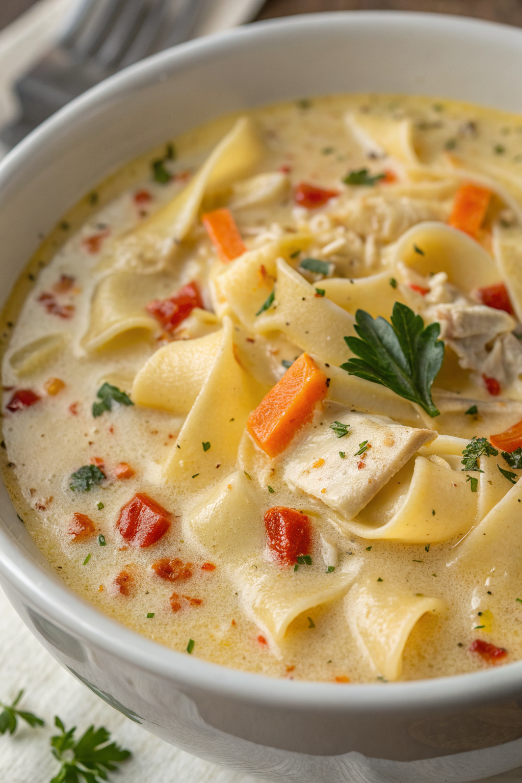 Creamiest chicken Lasagna Soup Recipe