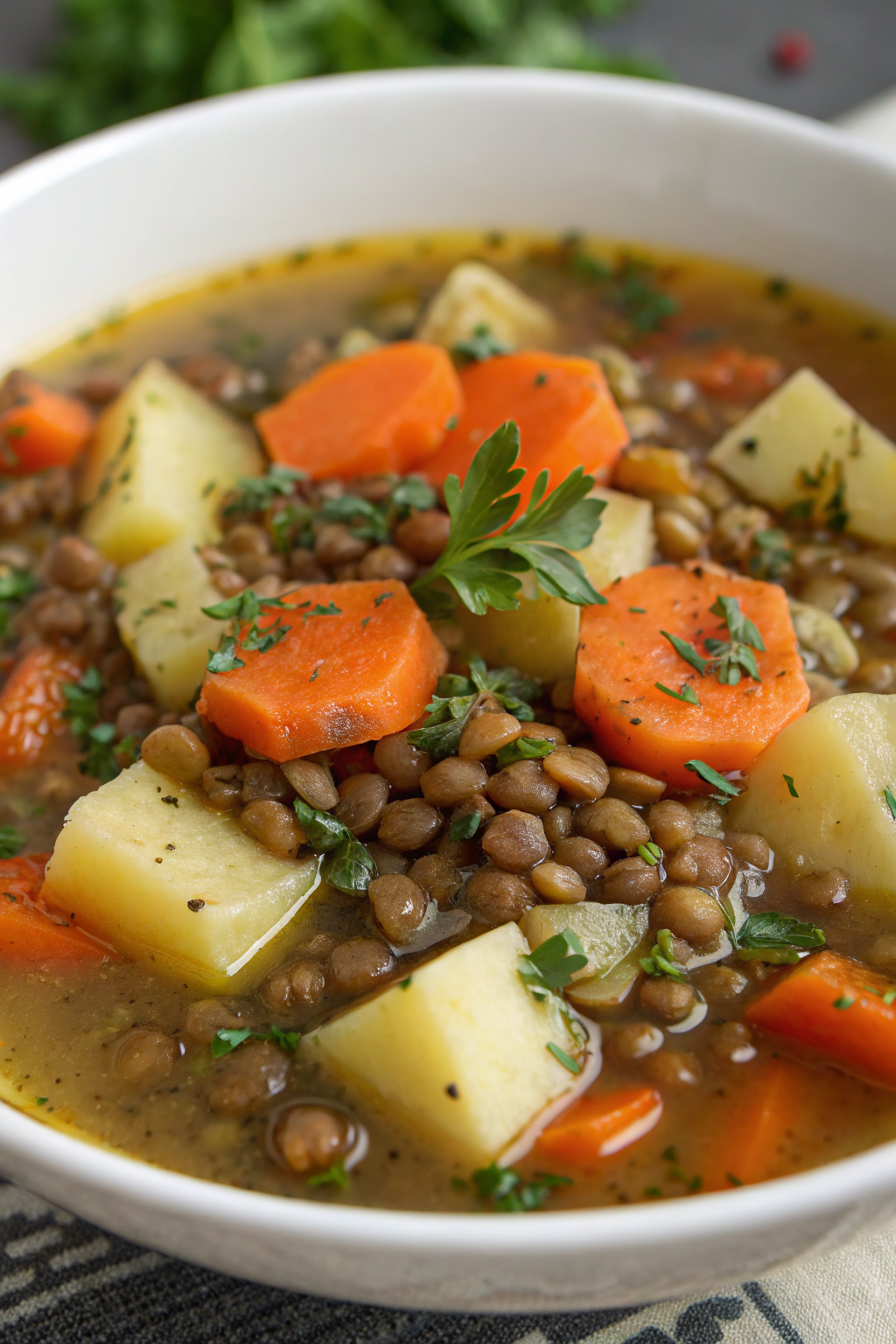 Hearty Lentil and Potato Soup Recipe