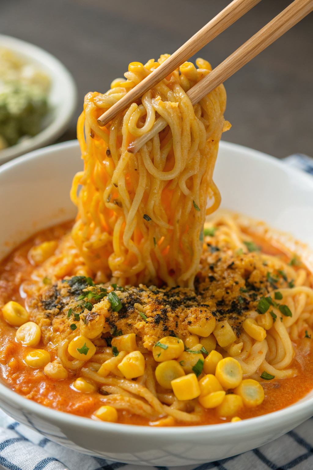 Korean Corn Cheese Instant Ramen Noodles