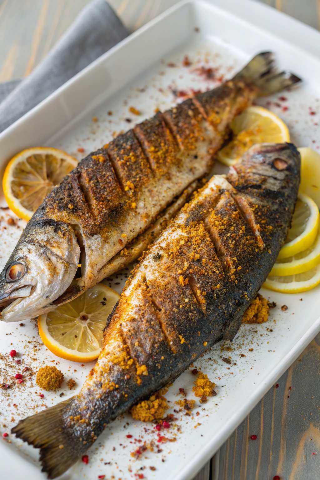Oven Baked Whole Yellowtail Snapper Recipe