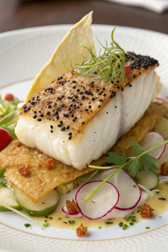 Parmesan-Crusted Sea Bass Recipe