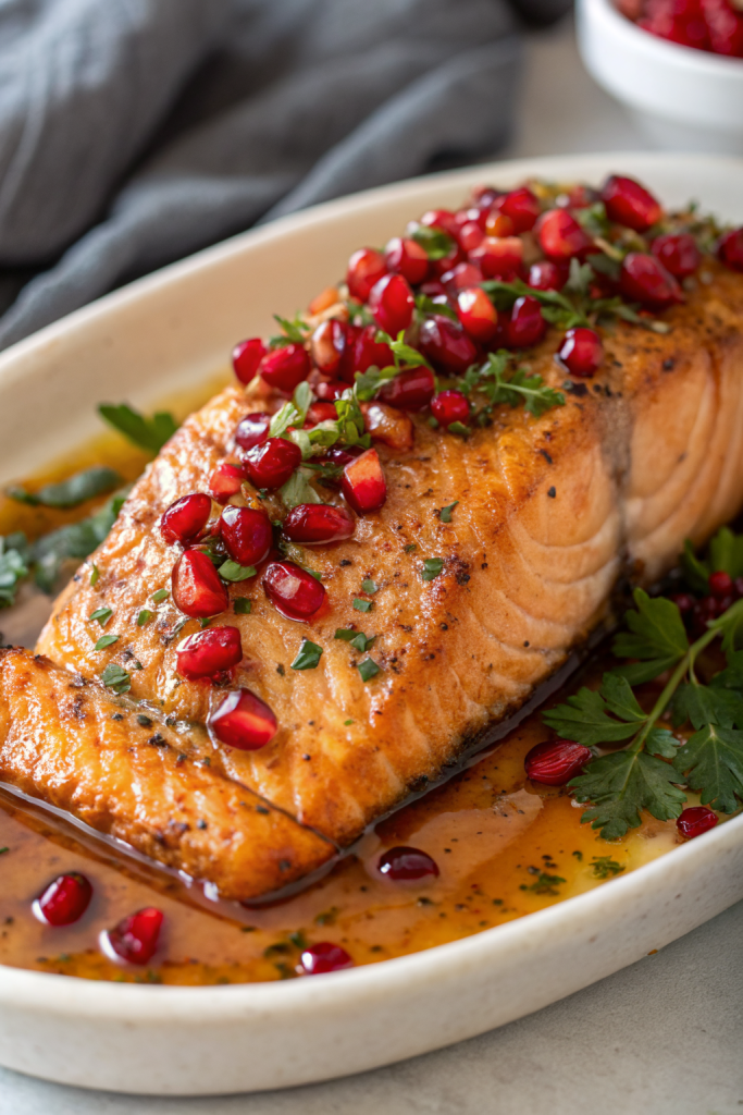 Pomegranate and Orange Glazed Salmon Recipe