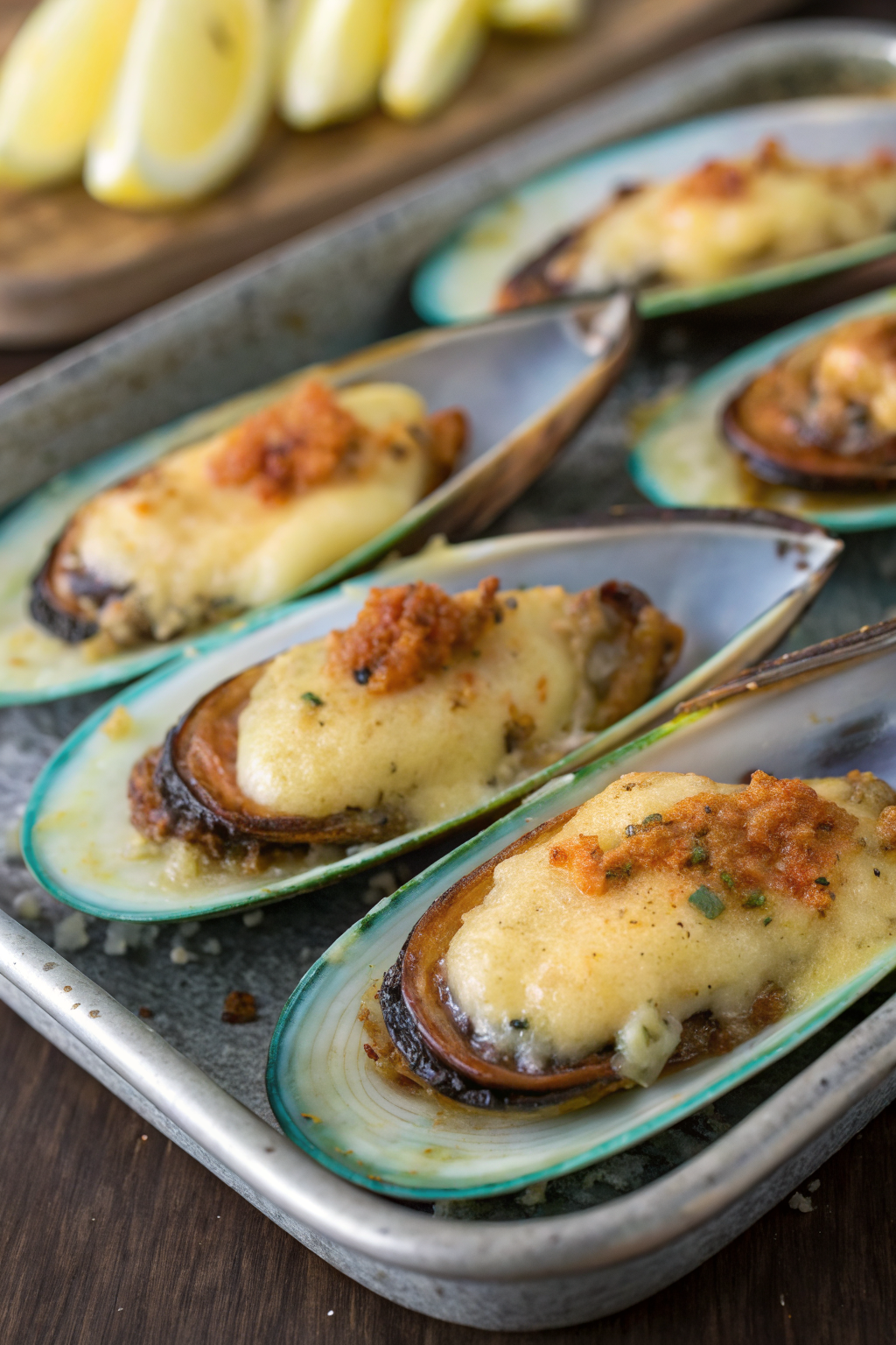 Stuffed Baked Mussels Recipe