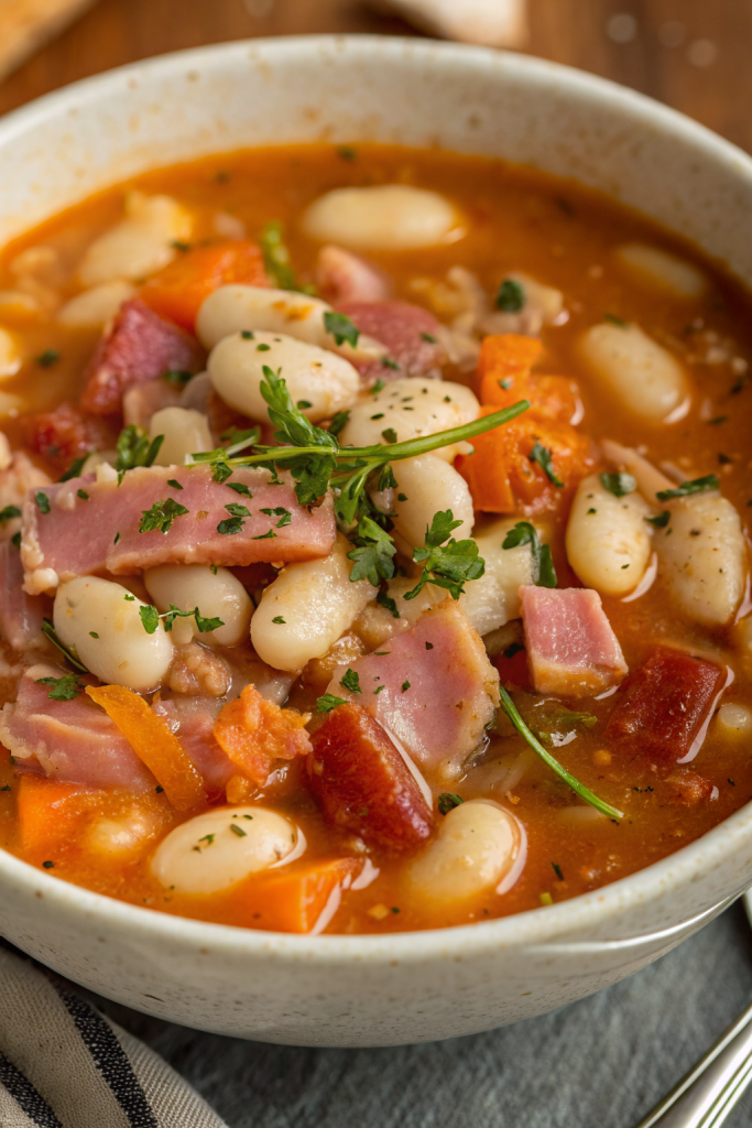 White Bean and Ham Soup Recipe