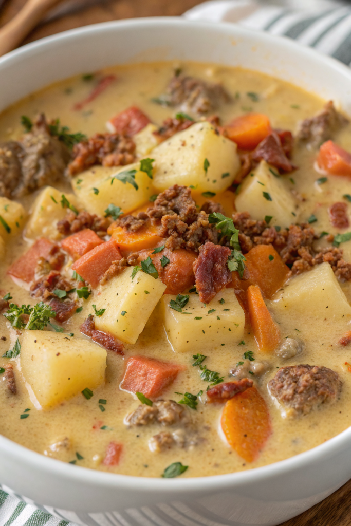 Cheeseburger Soup Recipe