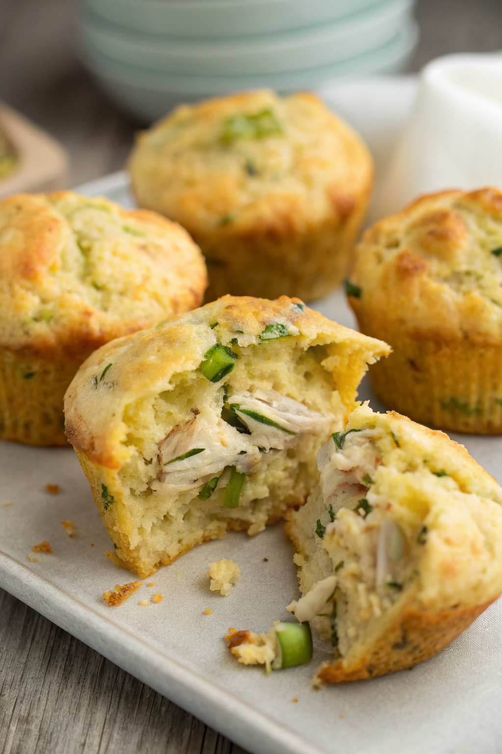 Chicken Cheese Zucchini Muffins Recipe