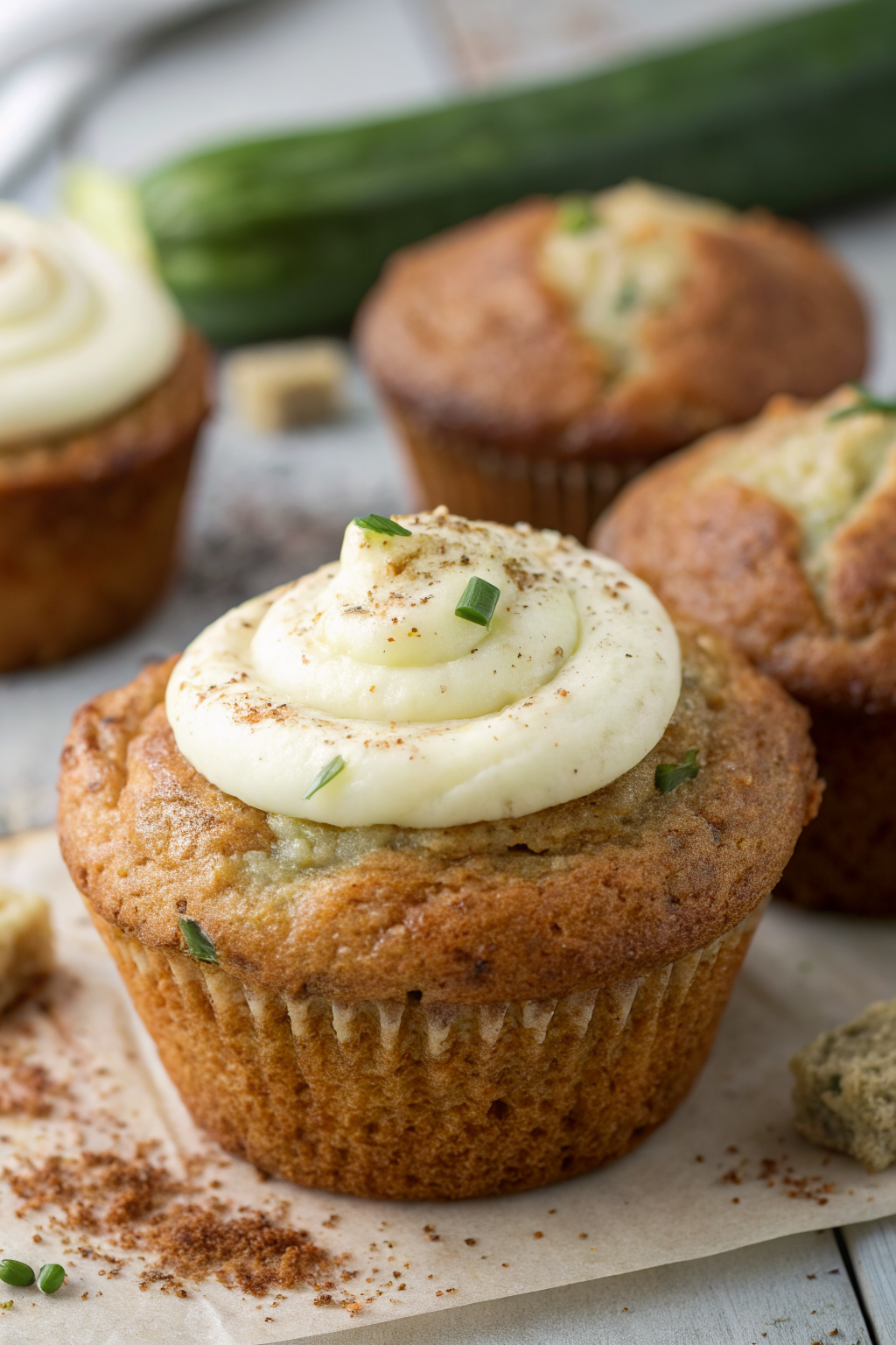 Cream Cheese Zucchini Muffins Recipe