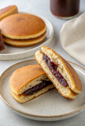 Dorayaki Japanese Red Bean Pancakes Recipe