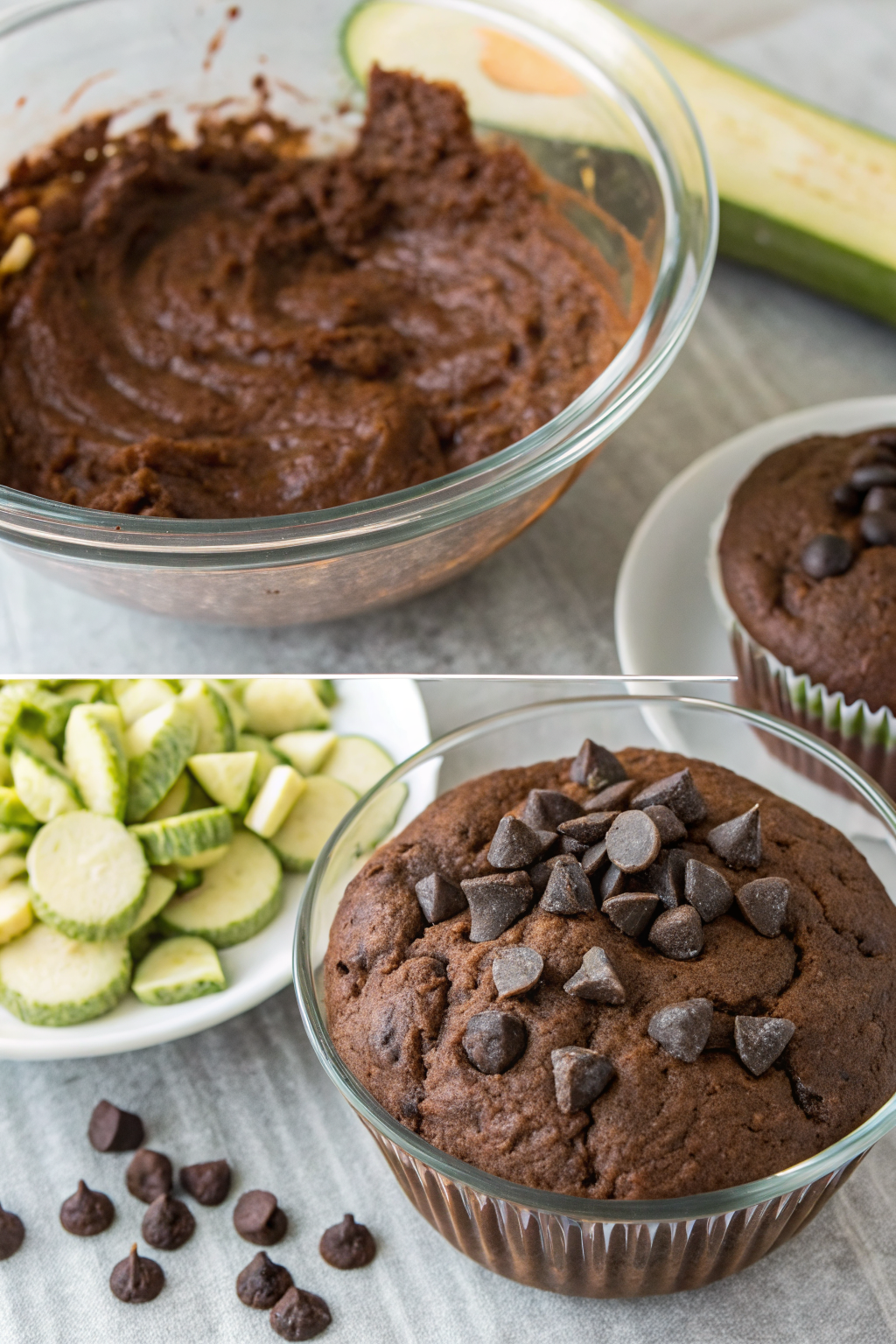 Healthy Chocolate Zucchini Muffins Recipe