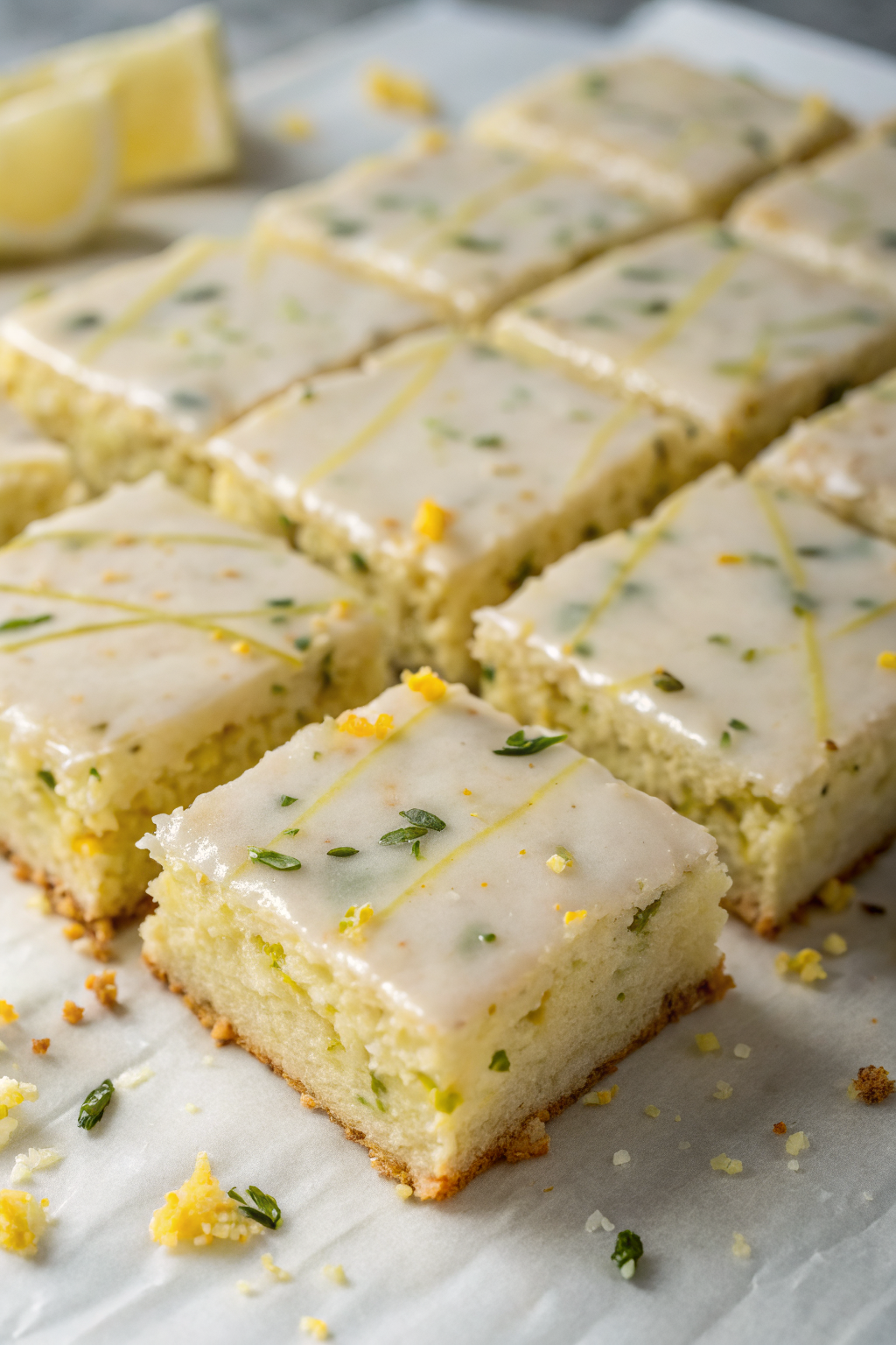 Lemon Zucchini Bars Recipe
