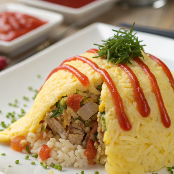 Omurice Japanese Rice Omelet Recipe