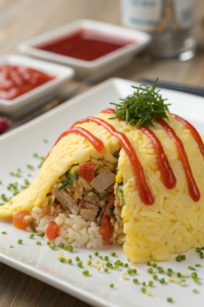 Omurice Japanese Rice Omelet Recipe
