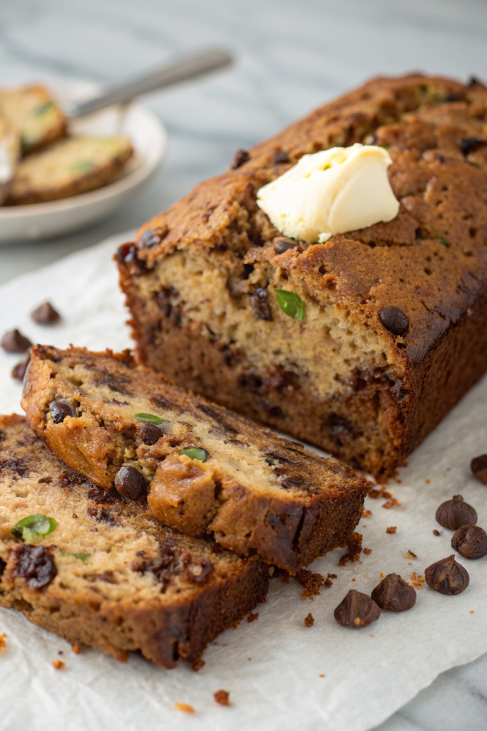 Peanut Butter Chocolate Chip Zucchini Bread Recipe