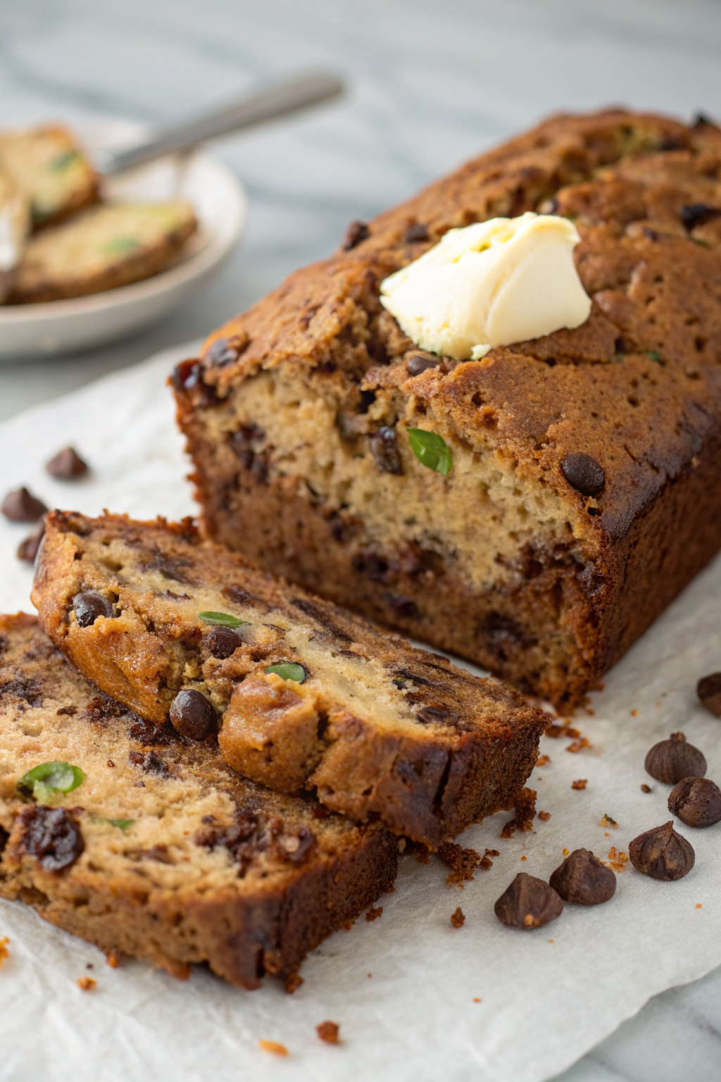 Peanut Butter Chocolate Chip Zucchini Bread Recipe