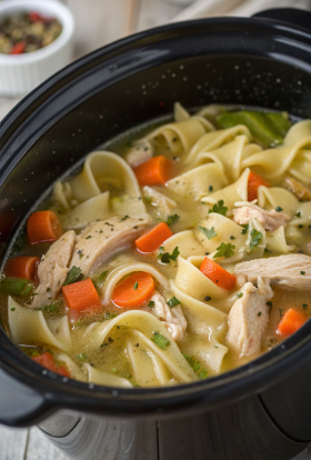 Slow Cooker Chicken Noodle Soup Recipe