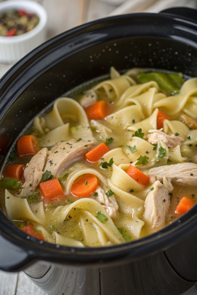 Slow Cooker Chicken Noodle Soup Recipe