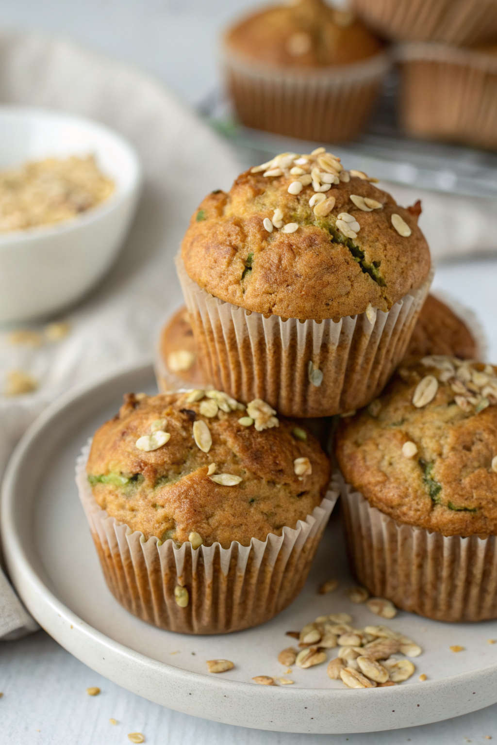 Zucchini Oatmeal Muffins Recipe