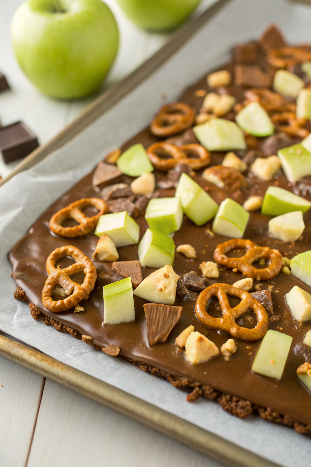 Caramel Apple Pretzel Bark Recipe