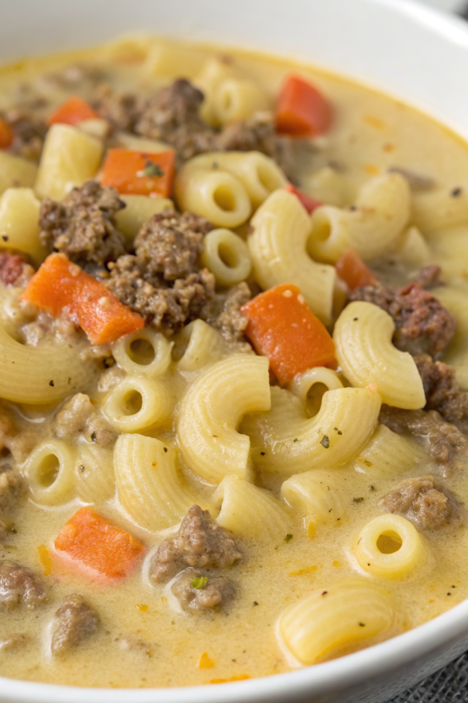 Cheeseburger Macaroni Soup Recipe