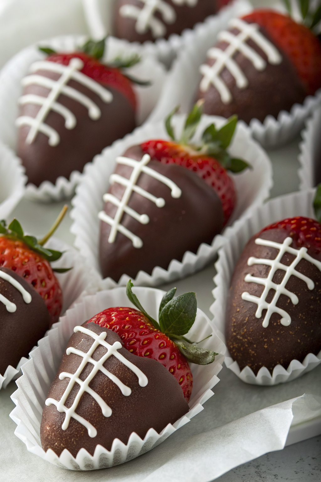 Chocolate Covered Strawberries Football Recipe