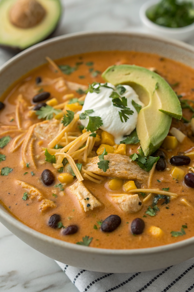 Creamy Chicken Enchiladda Soup Recipe