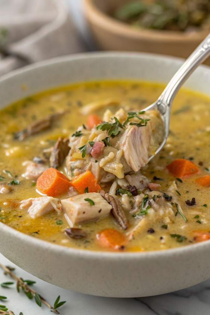 Creamy Turkey Wild Rice Soup Recipe