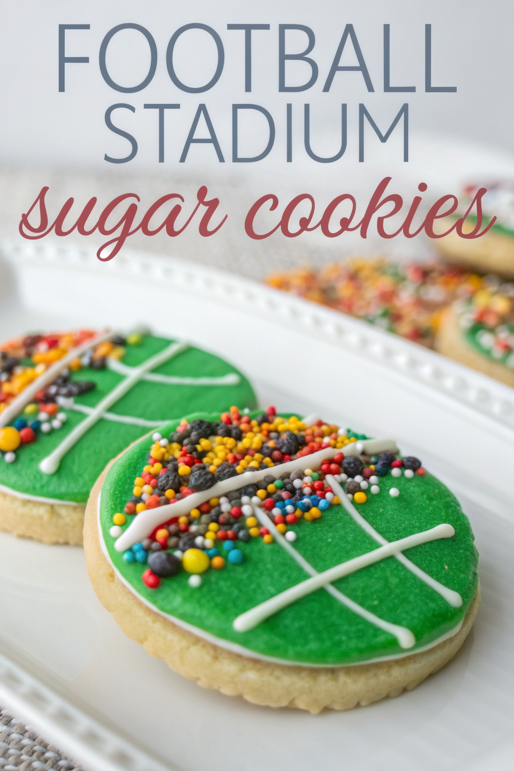 Football Stadium Sugar Cookies Recipe