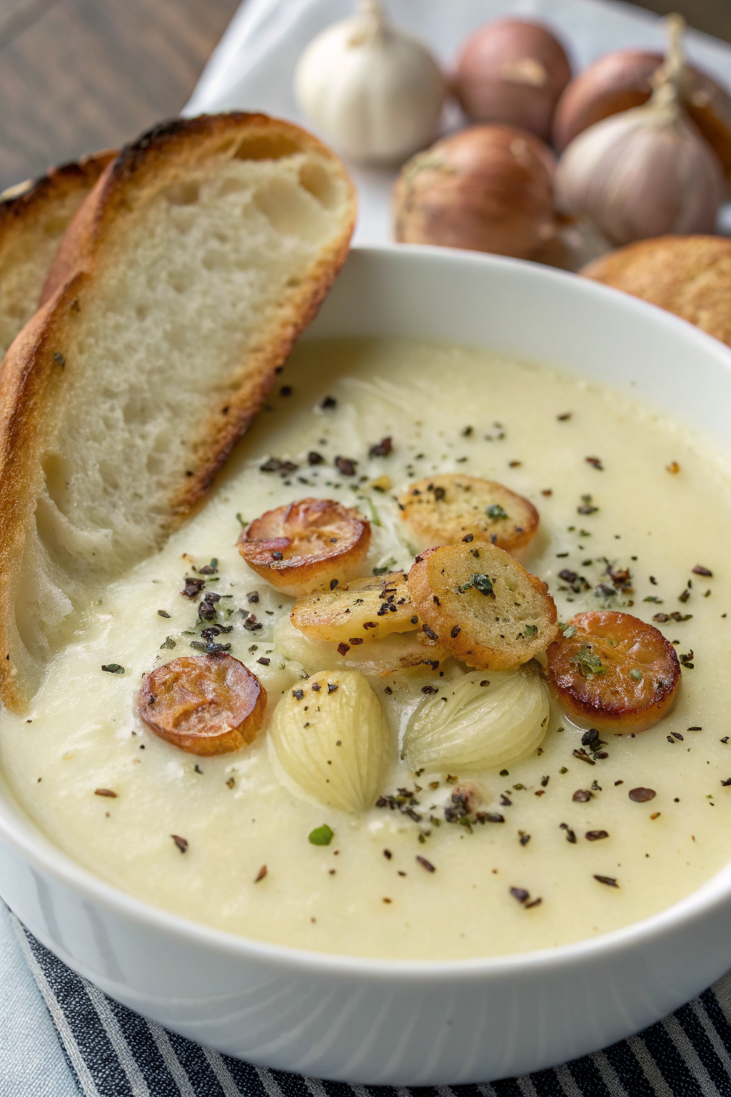 French Garlic Soup Recipe