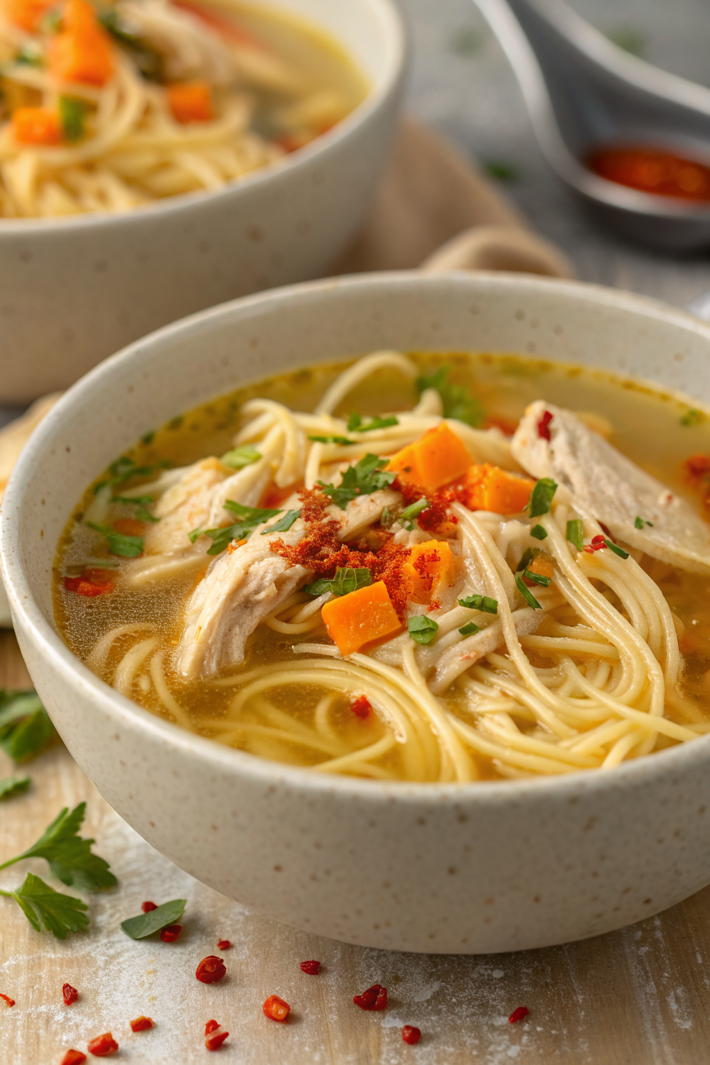 Ginger Garlic Chicken Noodle Soup Recipe