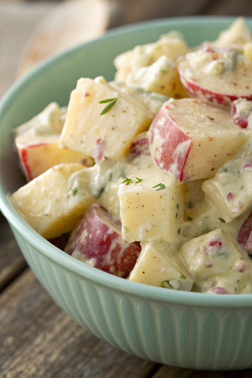 Healthier Red Skin Potato Salad