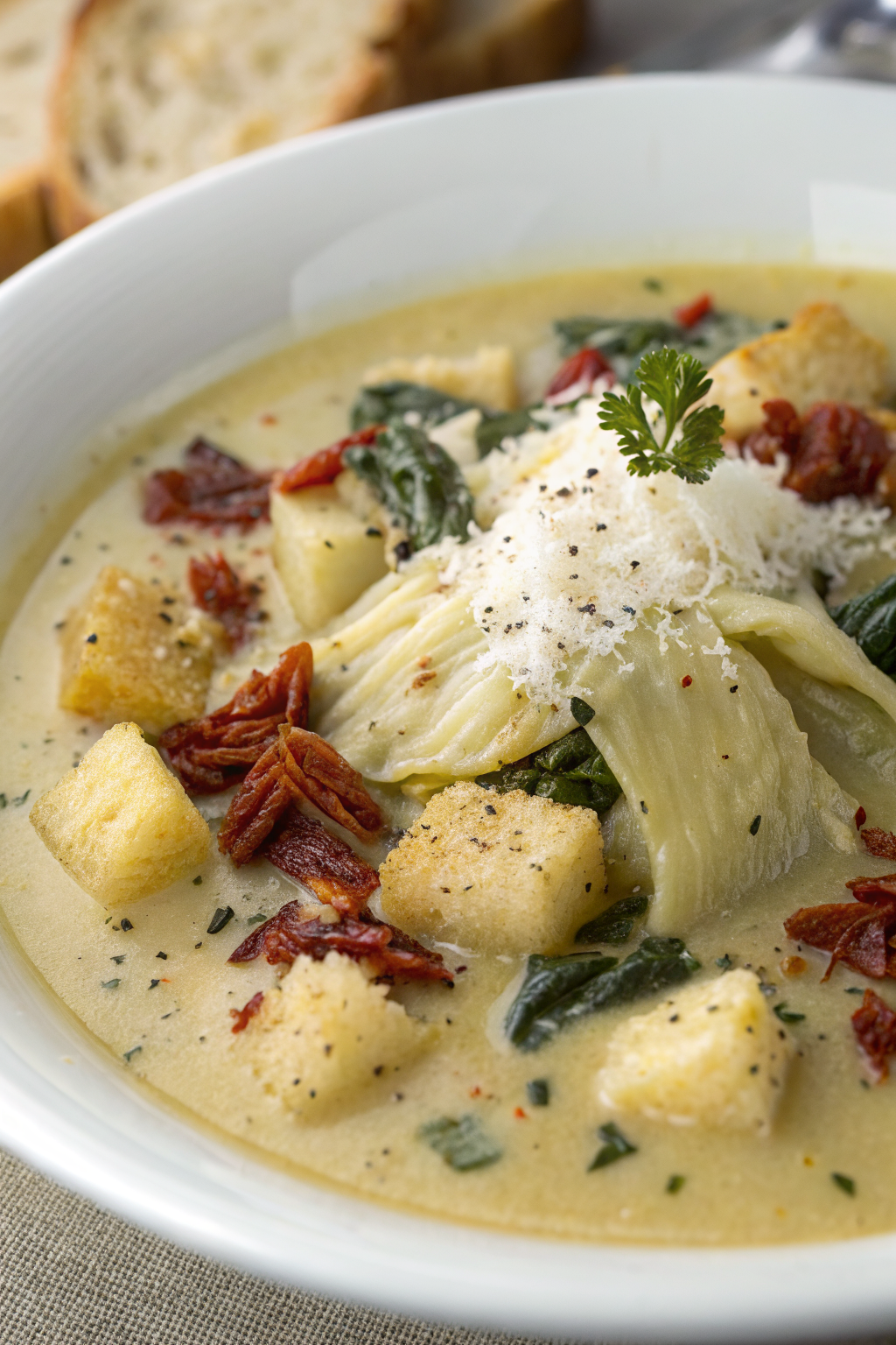 Healthy Tuscan Artichoke Soup Recipe