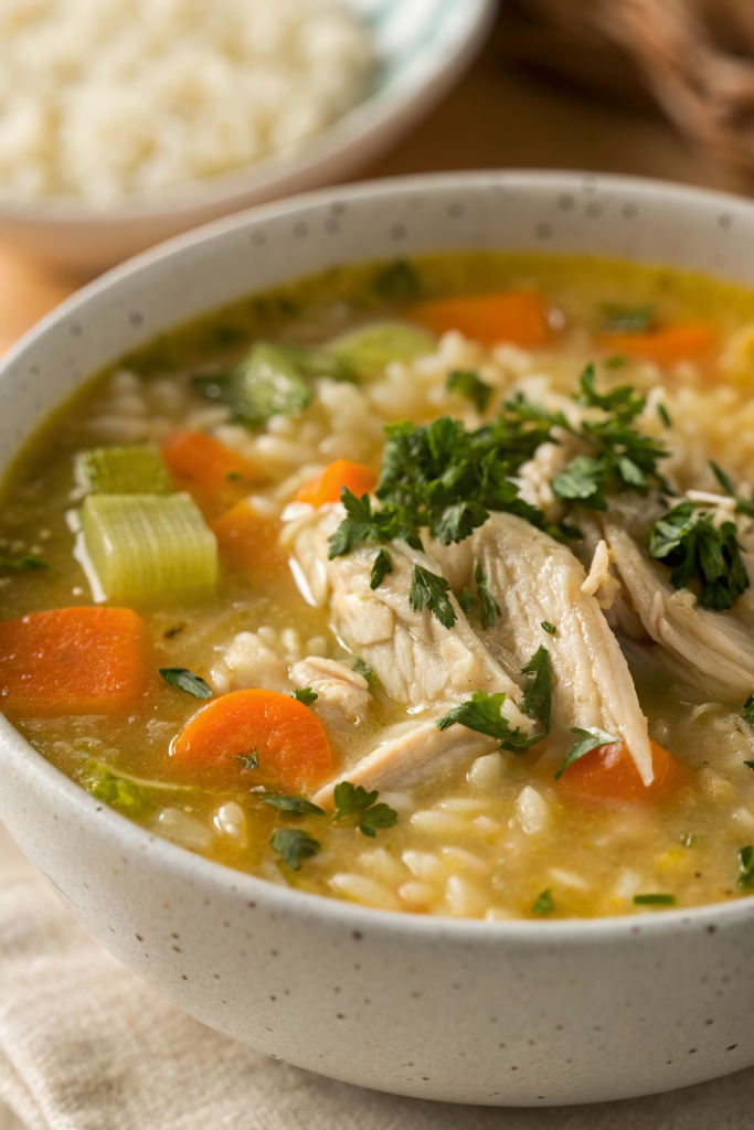Homemade Chicken Rice Soup Recipe