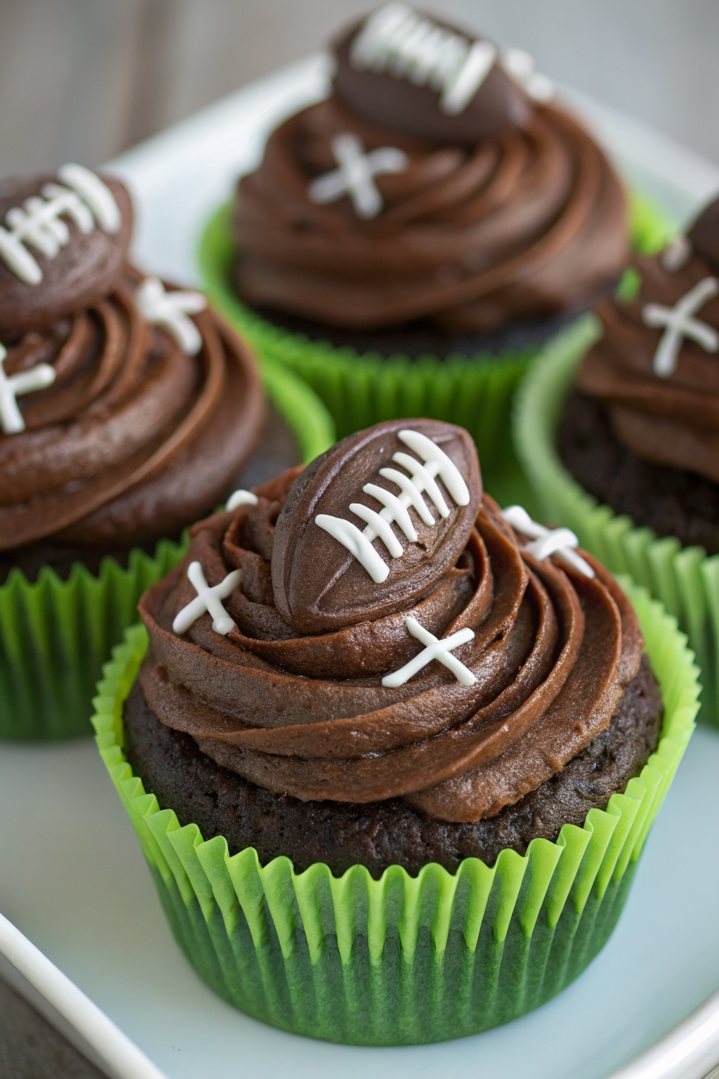 How To Make Football Cupcakes