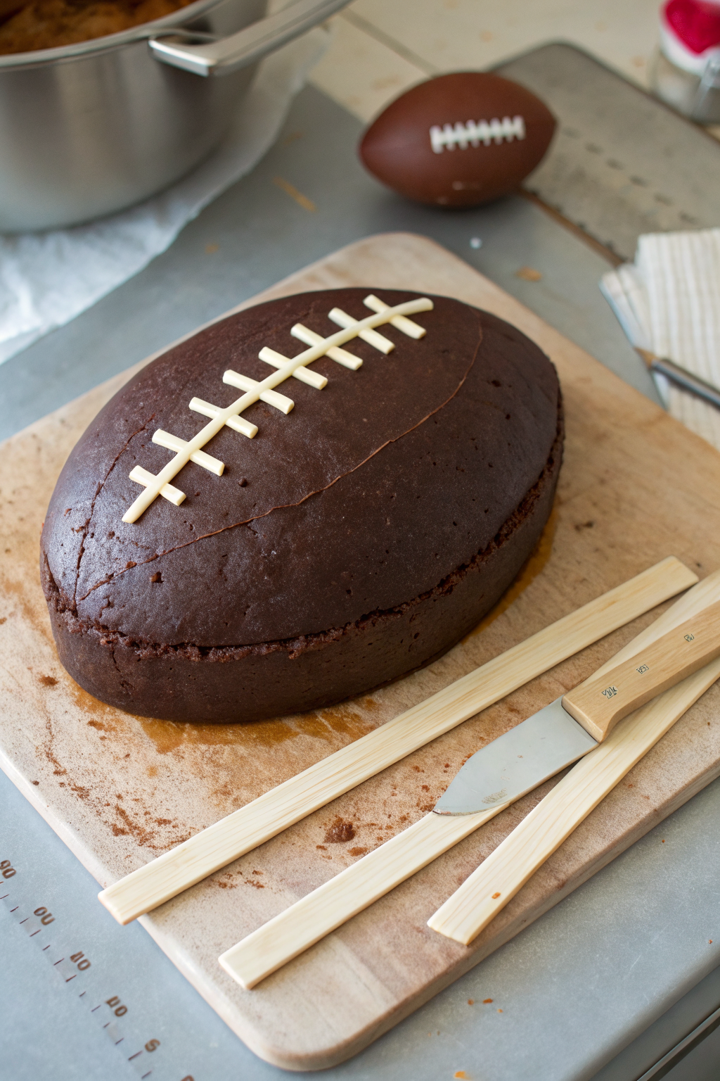 How to Make a Football Cake