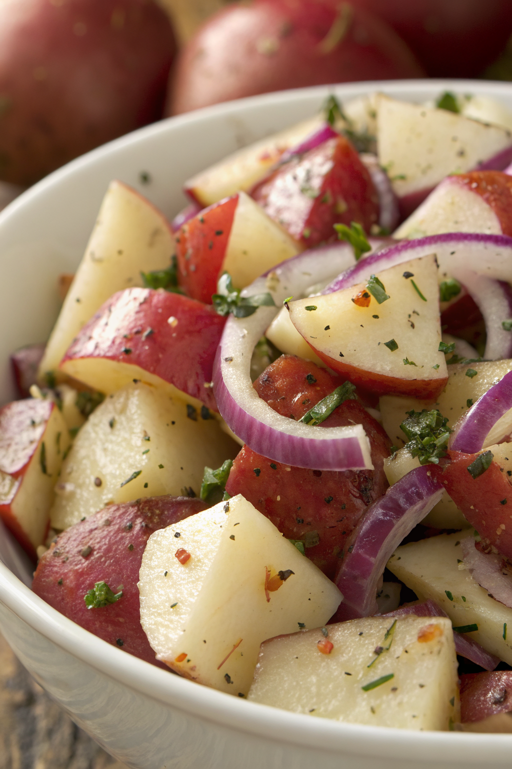 No Mayo Potato Salad With Herbs