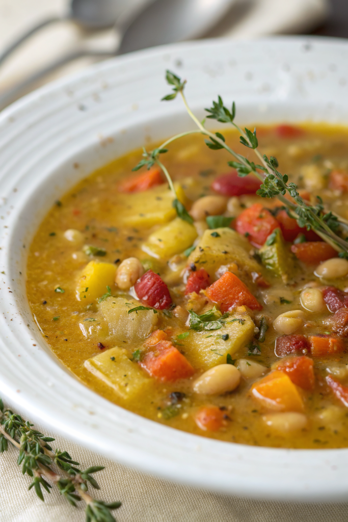 One-Pot Creamy Vegetable Soup Recipe
