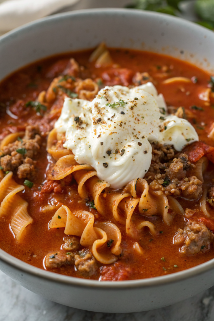 One-Pot Lasagna Soup Recipe