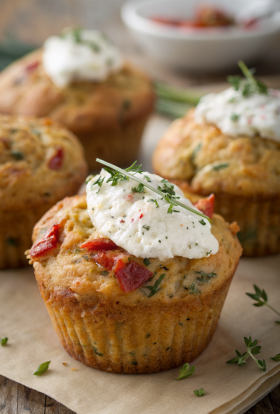 Parmesan Zucchini Potato Muffins Recipe